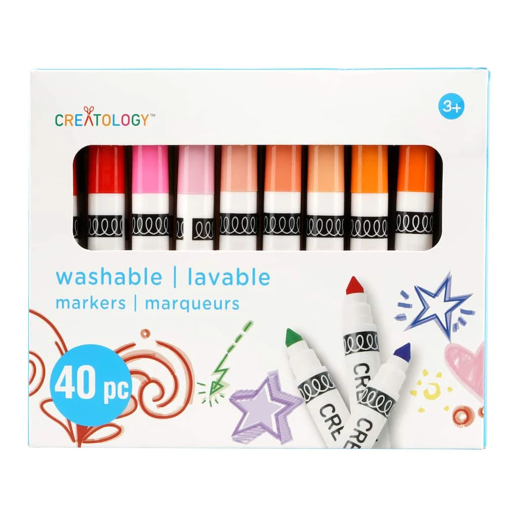 Best Sale 🌟 40 Color Broad Line Washable Marker Set by Creatology™ 🥰 6 Best Sale 🌟 40 Color Broad Line Washable Marker Set by Creatology™ 🥰 - Image 4