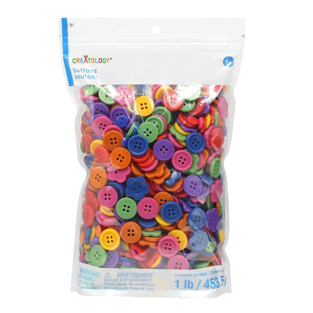 Wholesale ๐ 1lb. Primary Button Mix by Creatology™ ๐งจ 3 Wholesale ๐ 1lb. Primary Button Mix by Creatology™ ๐งจ