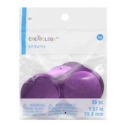 Discount ๐ Jumbo Purple Sequins, 35ct. by Creatology™ โ