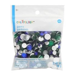 Buy 🥰 12 Pack: Green & Blue Round Mix Gems by Creatology™ 😉 -Cheap Creatology Store 10689706 1 1