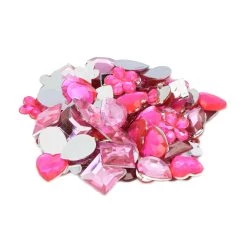 Budget ✨ 12 Pack: Dark & Light Pink Shapes Mix Gems by Creatology™ 👍