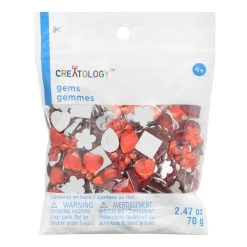 Deals 🌟 12 Pack: Red Shapes Mix Gems by Creatology™ 👍 -Cheap Creatology Store 10689726 1 1
