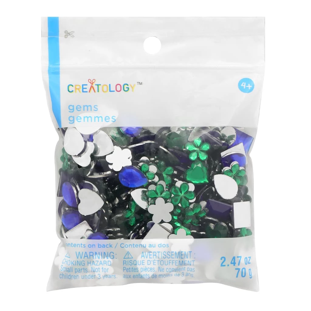 Coupon 😀 12 Pack: Green & Blue Shapes Mix Gems by Creatology™ ✔️ 4 Coupon 😀 12 Pack: Green & Blue Shapes Mix Gems by Creatology™ ✔️ - Image 2