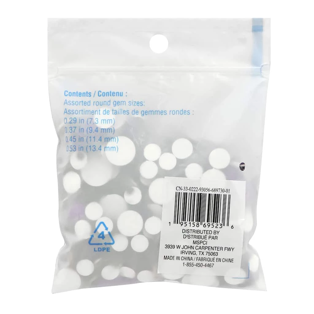 Discount ⭐ 12 Pack: Purple Round Mix Gems by Creatology™ 😀 5 Discount ⭐ 12 Pack: Purple Round Mix Gems by Creatology™ 😀 - Image 3