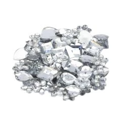 Flash Sale 👏 12 Pack: Silver Shapes Mix Gems by Creatology™ 🥰