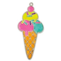 Best Pirce 🎁 Ice Cream Cone Color Your Way Bake It Suncatcher Kit by Creatology™ 🔔