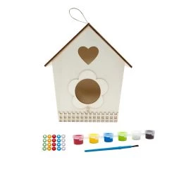 Best Pirce 💯 12 Pack: Wooden Birdhouse Craft Kit by Creatology™ 🎁