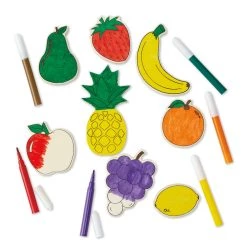 Top 10 ⭐ 12 Pack: Fruit Color Your Way Wood Play Kit by Creatology™ 🔥