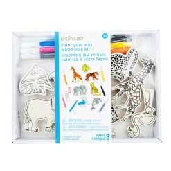 Outlet 🌟 12 Pack: Animal Color Your Way Wood Play Kit by Creatology™ 🔥 -Cheap Creatology Store 10690041 1 1