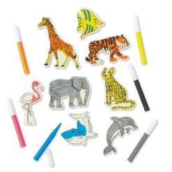 Outlet ๐ Animal Color Your Way Wood Play Kit by Creatology™ โญ
