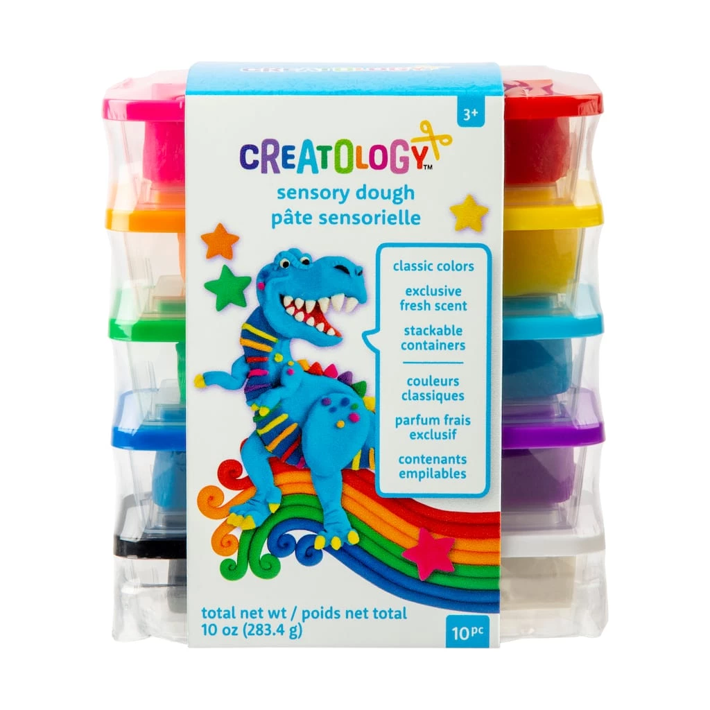 Best deal 😉 8 Packs: 10 ct. (80 total) Bright Sensory Dough by Creatology™ 🔥 3 Best deal 😉 8 Packs: 10 ct. (80 total) Bright Sensory Dough by Creatology™ 🔥