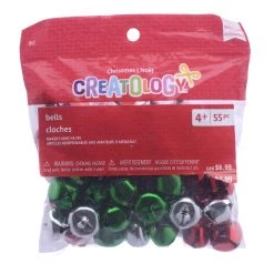 Promo ⭐ 20mm Red, Silver & Green Bells by Creatology™ 🔔 -Cheap Creatology Store 10701768 3