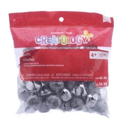 Brand new 🔔 20mm Shiny & Glitter Silver Bells Mix by Creatology™ 🛒 -Cheap Creatology Store 10701773 3