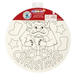 Wholesale ⌛ Christmas Yeti Round Canvas Painting Kit by Creatology™ ⭐