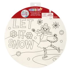 Budget ⭐ Let It Snow Round Canvas Painting Kit by Creatology™ 🥰