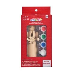 Coupon 😉 6" Wood Snowman Nutcracker Craft Painting Kit by Creatology™ 🎄 Christmas 😍