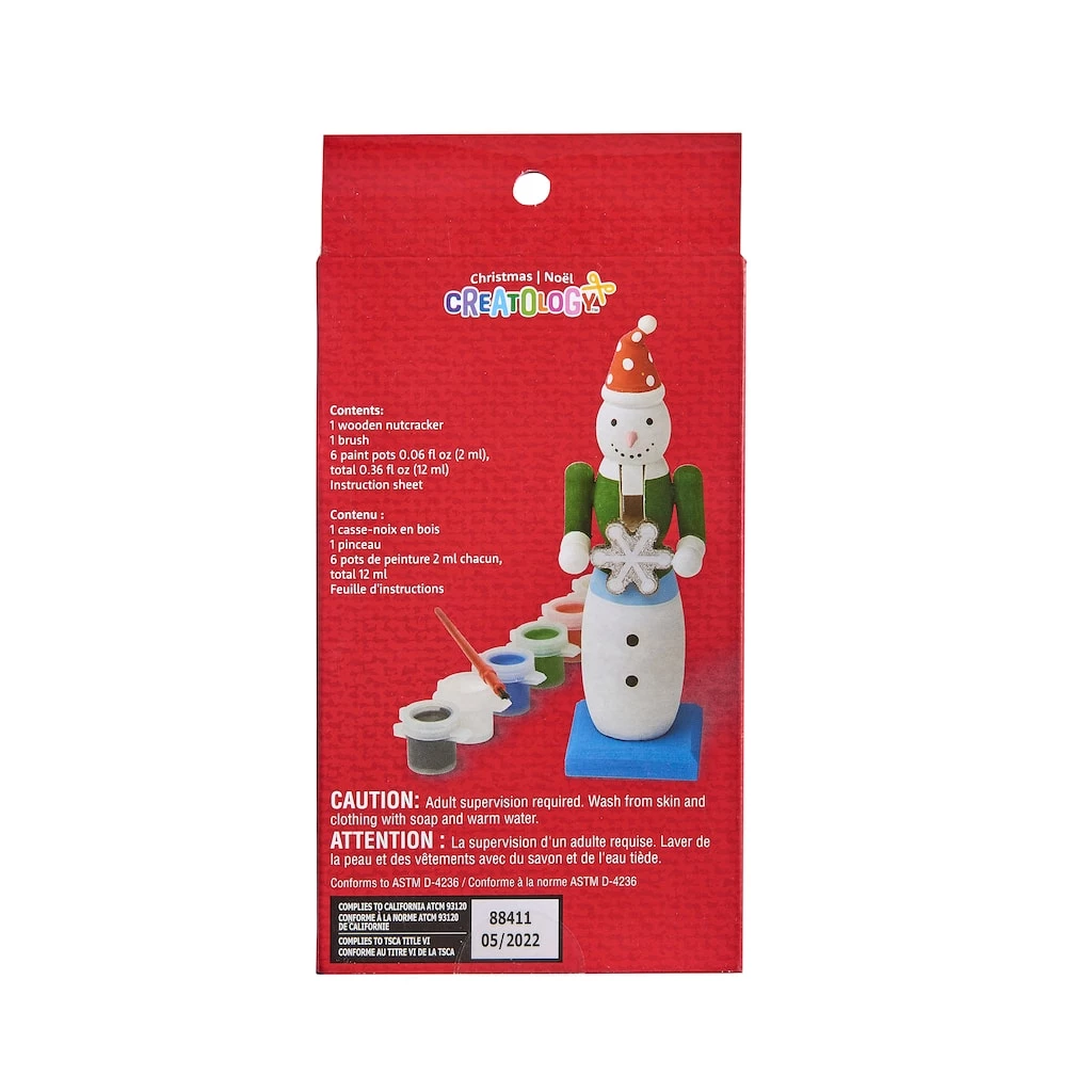 Coupon 😉 6" Wood Snowman Nutcracker Craft Painting Kit by Creatology™ 🎄 Christmas 😍 5 Coupon 😉 6" Wood Snowman Nutcracker Craft Painting Kit by Creatology™ 🎄 Christmas 😍 - Image 3