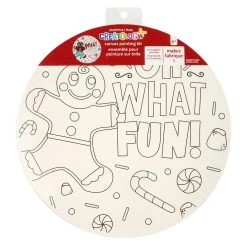 Wholesale 🔔 Gingerbread Round Canvas Painting Kit by Creatology™ ✔️