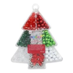 Flash Sale 🧨 Traditional ❄ Christmas Tree Bead Box Kit by Creatology™ ❤️