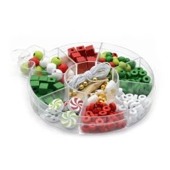 Outlet 🛒 Christmas Wood Bead Box Kit by Creatology™ ⌛ -Cheap Creatology Store 10702184 5