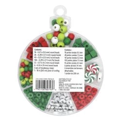 Outlet 🛒 Christmas Wood Bead Box Kit by Creatology™ ⌛ -Cheap Creatology Store 10702184 6