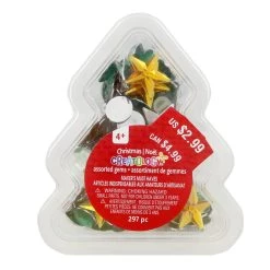 Brand new 🎁 Assorted 🎄 Christmas Gems In Tree Shaped Container by Creatology™ ✨ 25 Brand new 🎁 Assorted 🎄 Christmas Gems In Tree Shaped Container by Creatology™ ✨ -Cheap Creatology Store 10702193 11