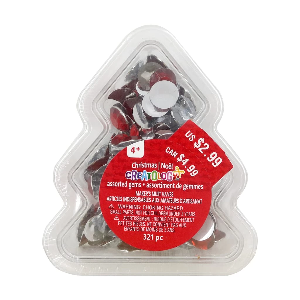 Brand new 🎁 Assorted 🎄 Christmas Gems In Tree Shaped Container by Creatology™ ✨ 14 Brand new 🎁 Assorted 🎄 Christmas Gems In Tree Shaped Container by Creatology™ ✨ - Image 12