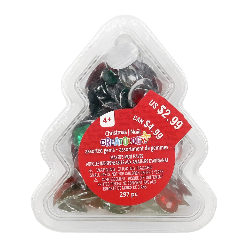 Brand new 🎁 Assorted 🎄 Christmas Gems In Tree Shaped Container by Creatology™ ✨ 15 Brand new 🎁 Assorted 🎄 Christmas Gems In Tree Shaped Container by Creatology™ ✨ - Image 13