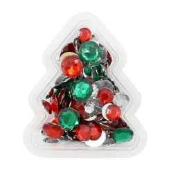Brand new 🎁 Assorted 🎄 Christmas Gems In Tree Shaped Container by Creatology™ ✨ 20 Brand new 🎁 Assorted 🎄 Christmas Gems In Tree Shaped Container by Creatology™ ✨ -Cheap Creatology Store 10702193 6