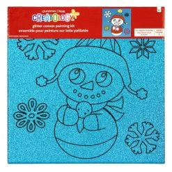 Best reviews of ⌛ Blue Glitter Snowman Canvas Painting Kit by Creatology™ 🧨