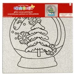 Best Pirce 🔥 Silver Glitter Snow Globe Canvas Painting Kit by Creatology™ 🔥