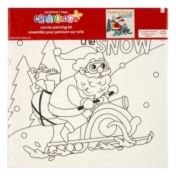 Cheapest 🎁 Santa Sledding Canvas Painting Kit by Creatology™ 🌟