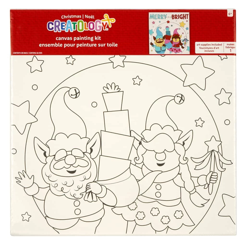 Deals 🤩 Christmas Elves Canvas Painting Kit by Creatology™ 🎁 3 Deals 🤩 Christmas Elves Canvas Painting Kit by Creatology™ 🎁