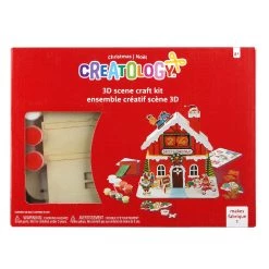 Best Sale 👏 Christmas Countdown Wooden House 3D Scene Craft Kit by Creatology™ ✨