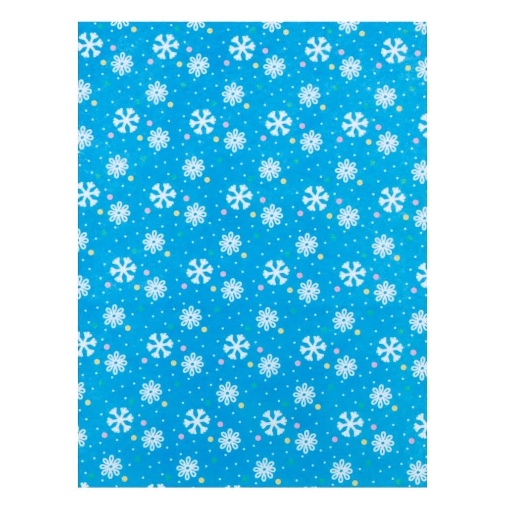 Outlet ๐ 9" x 12" Blue With White Snowflakes Felt Sheets by Creatology™, 10ct. ๐ 3 Outlet ๐ 9" x 12" Blue With White Snowflakes Felt Sheets by Creatology™, 10ct. ๐