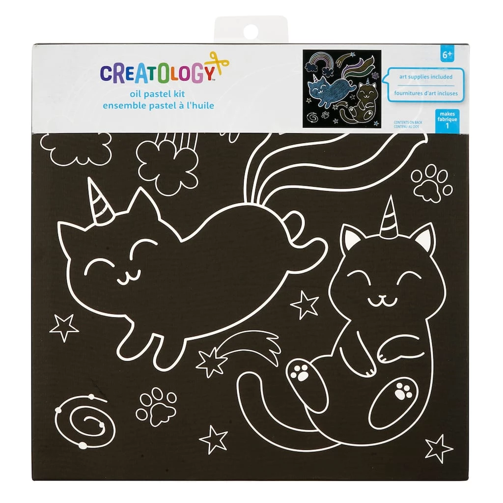 Promo 😍 Color Your Own Cat Oil Pastel Kit by Creatology™ 😍 3 Promo 😍 Color Your Own Cat Oil Pastel Kit by Creatology™ 😍