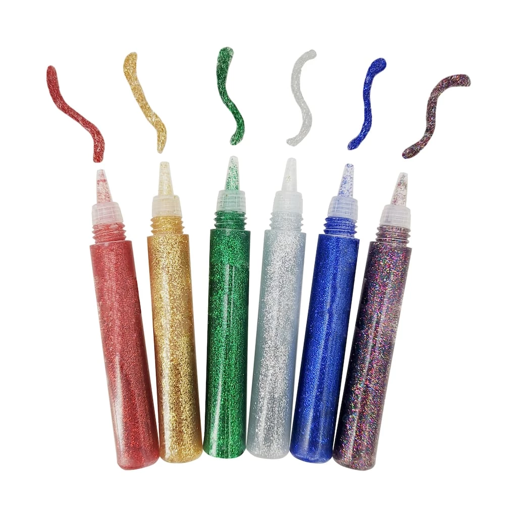 Budget 🤩 24 Packs: 6 ct. (144 total) Primary Glitter Glue Pens by Creatology™ ✔️ 5 Budget 🤩 24 Packs: 6 ct. (144 total) Primary Glitter Glue Pens by Creatology™ ✔️ - Image 3