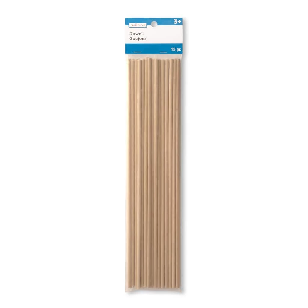 Top 10 ✨ 12 Packs: 15 ct. (180 total) 3/16" x 12" Wood Dowels by Creatology™ 👏 5 Top 10 ✨ 12 Packs: 15 ct. (180 total) 3/16" x 12" Wood Dowels by Creatology™ 👏 - Image 3
