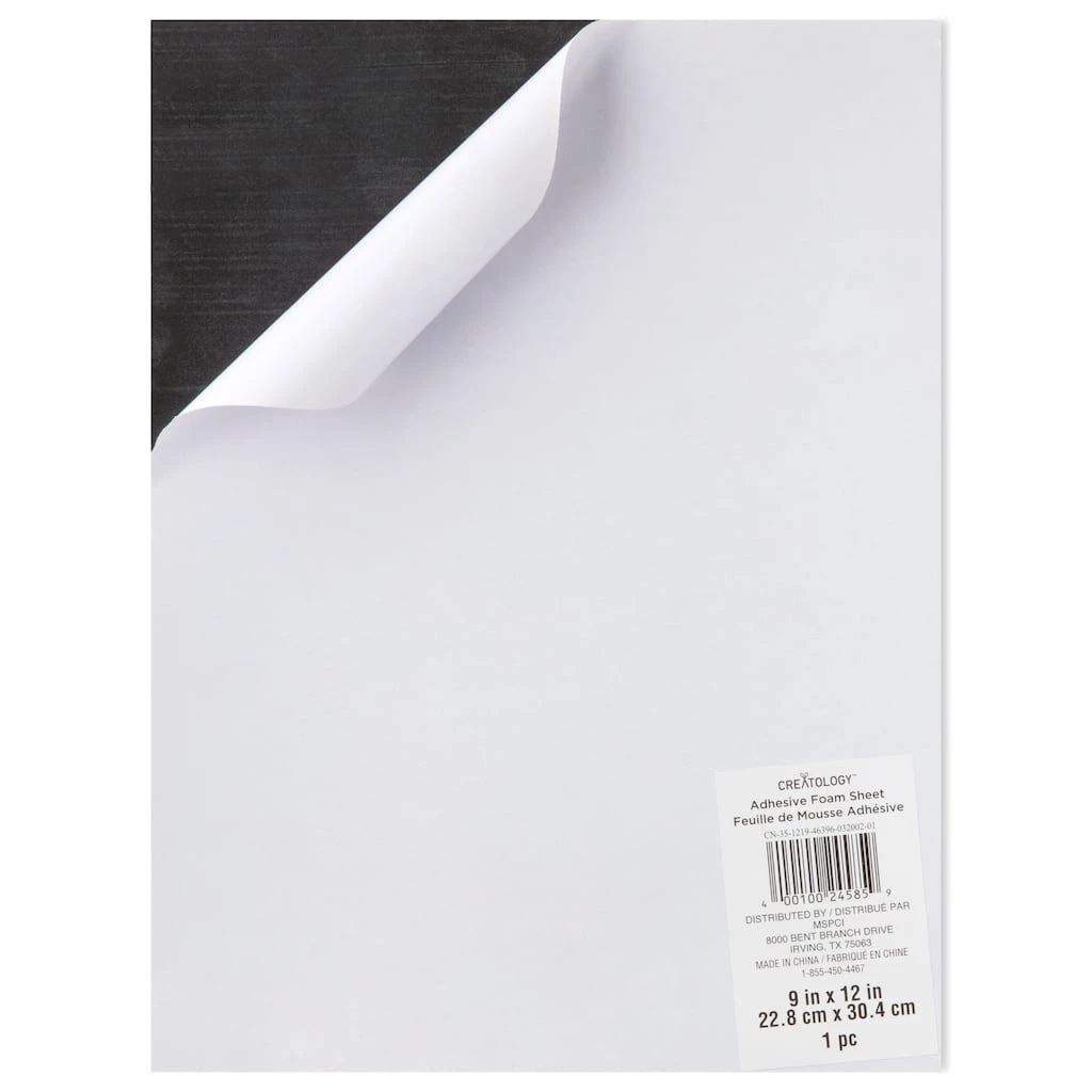 Coupon 🎉 24 Pack: Black Adhesive Foam Sheet by Creatology™, 9" x 12" ⭐ 4 Coupon 🎉 24 Pack: Black Adhesive Foam Sheet by Creatology™, 9" x 12" ⭐ - Image 2
