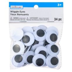 Best Sale 🧨 12 Packs: 34 ct. (408 total) 24mm Flat Back Wiggle Eyes Value Pack by Creatology™ ✨ -Cheap Creatology Store MP043500 30