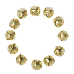 Buy 💯 12 Packs: 12 ct. (144 total) 25mm Gold Jingle Bells by Creatology™ 🤩 -Cheap Creatology Store MP043511 3