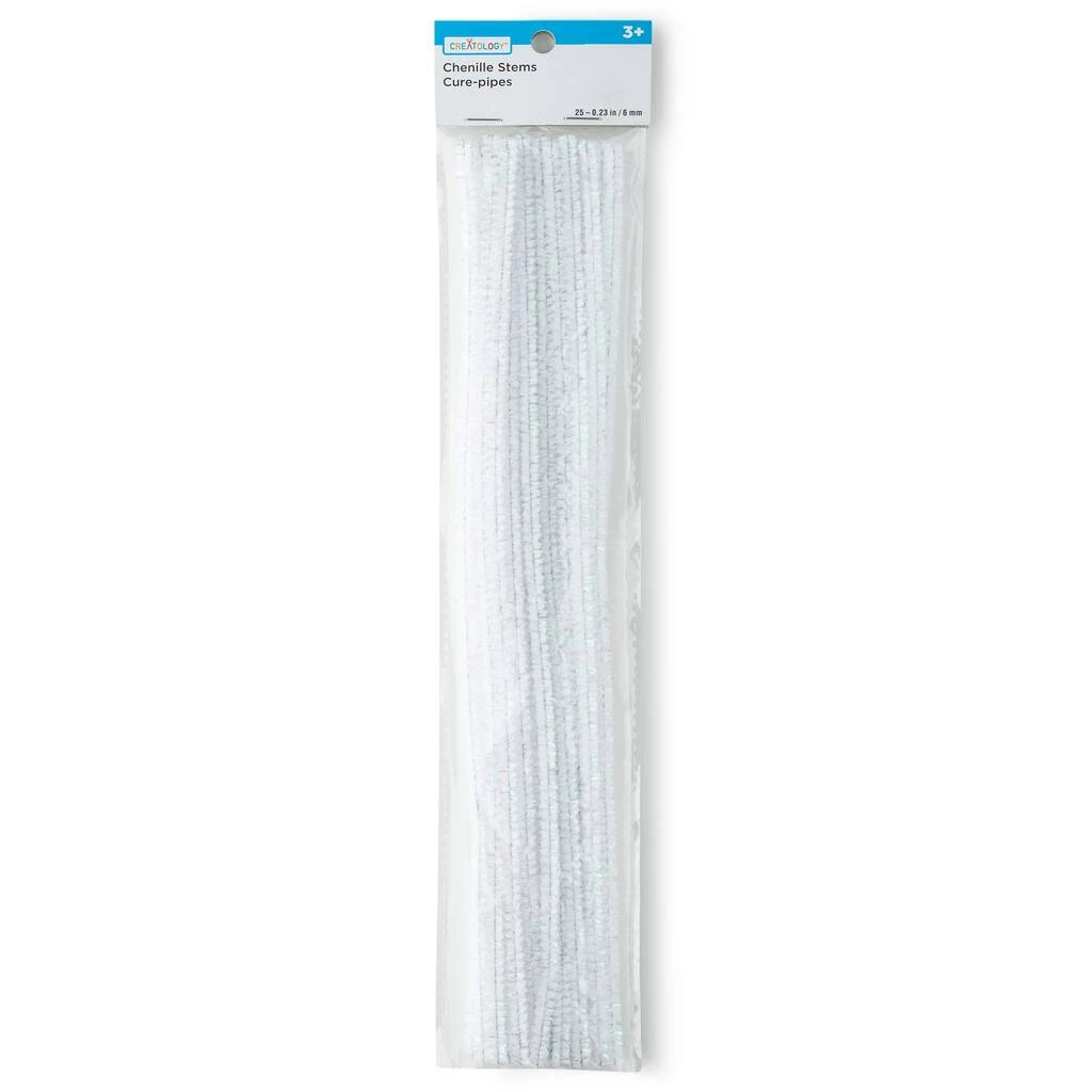Budget ๐ 12 Packs: 25 ct. (300 total) Iridescent White Chenille Pipe Cleaners by Creatology™ ๐ 5 Budget ๐ 12 Packs: 25 ct. (300 total) Iridescent White Chenille Pipe Cleaners by Creatology™ ๐ - Image 3