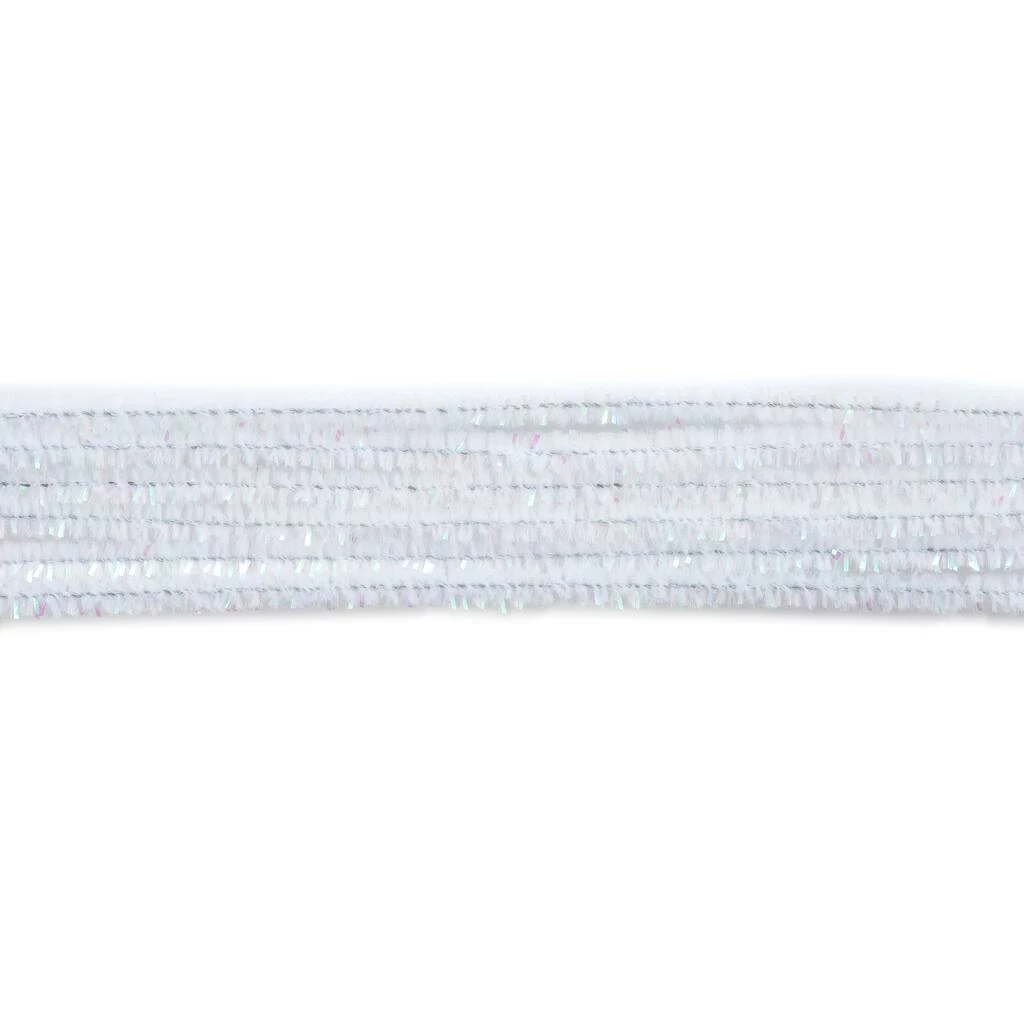 Budget ๐ 12 Packs: 25 ct. (300 total) Iridescent White Chenille Pipe Cleaners by Creatology™ ๐ 6 Budget ๐ 12 Packs: 25 ct. (300 total) Iridescent White Chenille Pipe Cleaners by Creatology™ ๐ - Image 4