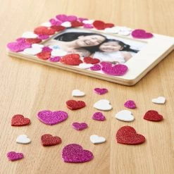 Coupon ⭐ 12 Packs: 55 ct. (660 total) Foam Glitter Heart Stickers by Creatology™ 🤩 -Cheap Creatology Store MP103924 20