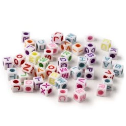 Brand new 🛒 12 Packs: 340 ct. (4,080 total) Multicolor Alphabet Beads by Creatology™, 5mm x 5mm 🧨