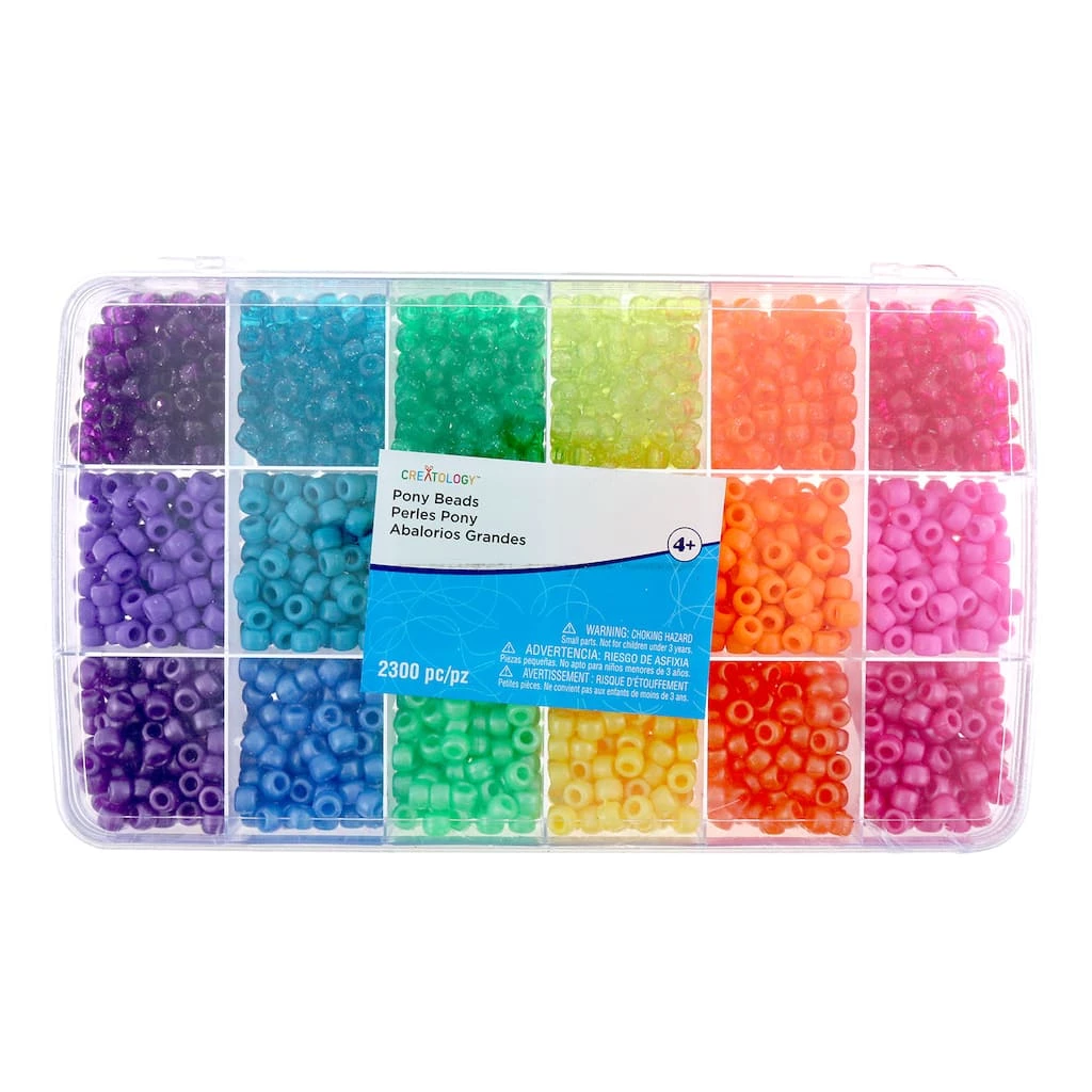 Coupon 🎁 9 Packs: 2,300 ct. (20,700 total) Mixed Pony Beads by Creatology™ 🤩 3 Coupon 🎁 9 Packs: 2,300 ct. (20,700 total) Mixed Pony Beads by Creatology™ 🤩