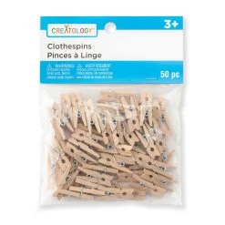 New ✔️ 12 Packs: 50 ct. (600 total) Tiny Wood Clothespins by Creatology™ 🥰 -Cheap Creatology Store MP261442 20