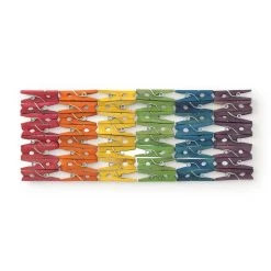 Wholesale 🔔 12 Packs: 50 ct. (600 total) 1" Multicolor Wooden Clothespins by Creatology™ 🧨 -Cheap Creatology Store MP261444 23
