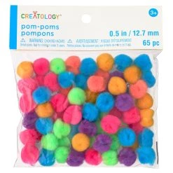 Cheapest 👏 24 Packs: 65 ct. (1,560 total) Bright Multicolor Pom Poms by Creatology™ 🥰 -Cheap Creatology Store MP314736 30