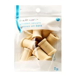 Hot Sale 🔔 12 Packs: 12 ct. (144 total) 1" Wooden Spools by Creatology™ ⭐ -Cheap Creatology Store MP367504 1